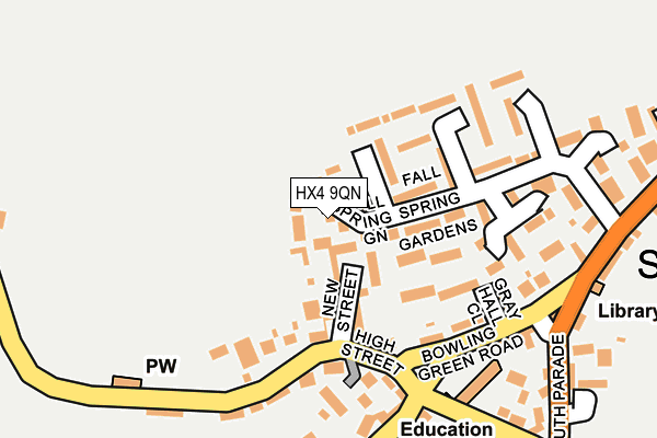 HX4 9QN map - OS OpenMap – Local (Ordnance Survey)