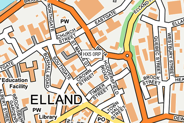 HX5 0RP map - OS OpenMap – Local (Ordnance Survey)