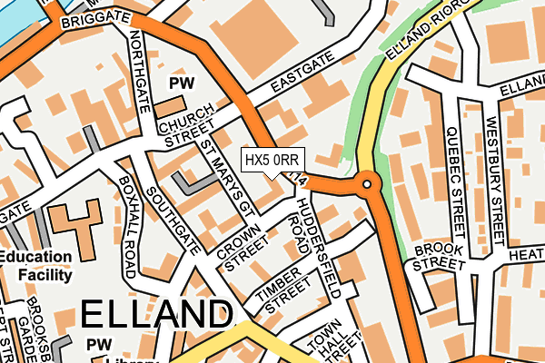 HX5 0RR map - OS OpenMap – Local (Ordnance Survey)