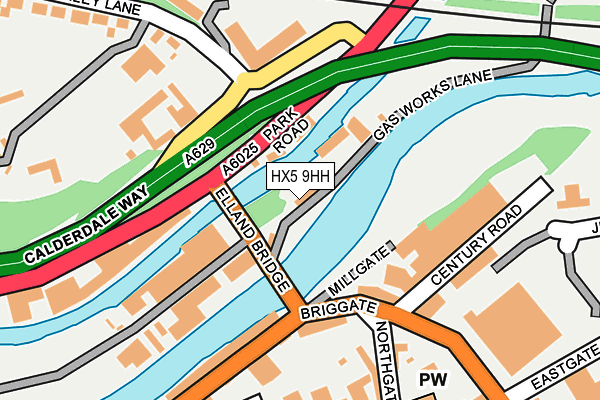 HX5 9HH map - OS OpenMap – Local (Ordnance Survey)