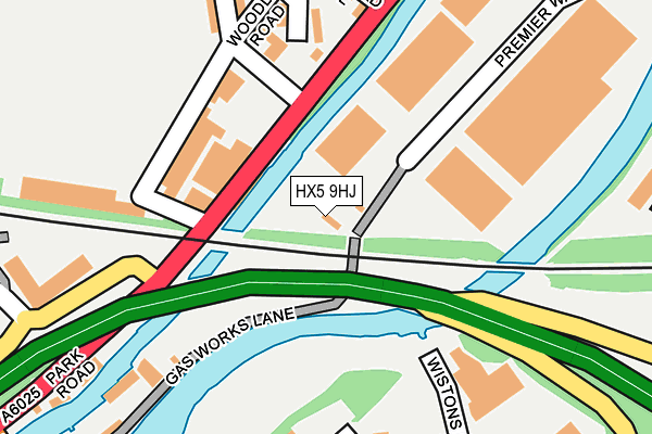 HX5 9HJ map - OS OpenMap – Local (Ordnance Survey)