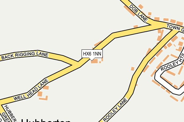 HX6 1NN map - OS OpenMap – Local (Ordnance Survey)