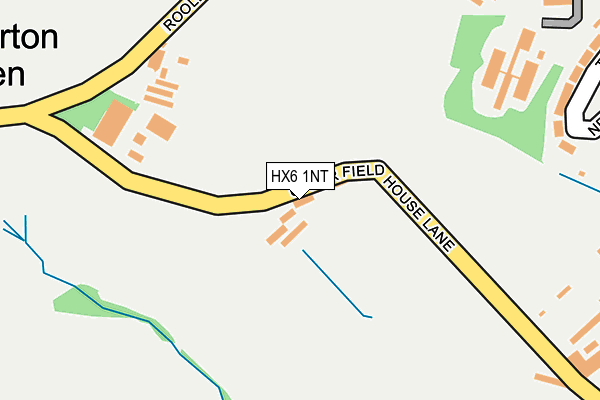 HX6 1NT map - OS OpenMap – Local (Ordnance Survey)