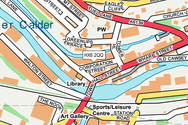 HX6 2QQ map - OS OpenMap – Local (Ordnance Survey)