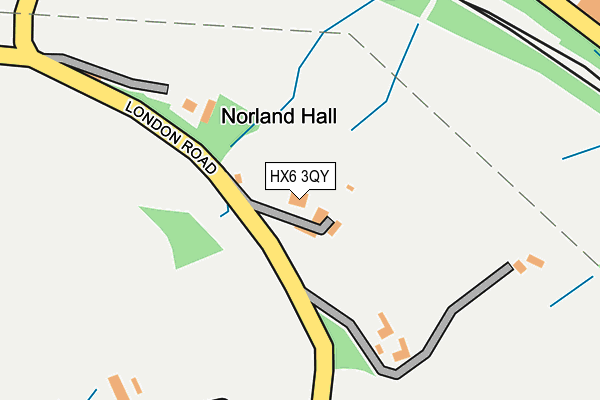 HX6 3QY map - OS OpenMap – Local (Ordnance Survey)