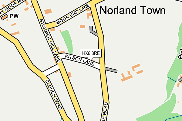 HX6 3RE map - OS OpenMap – Local (Ordnance Survey)