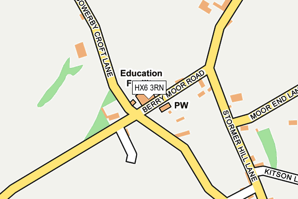 HX6 3RN map - OS OpenMap – Local (Ordnance Survey)