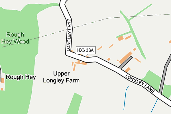HX6 3SA map - OS OpenMap – Local (Ordnance Survey)