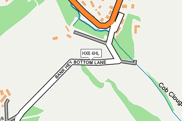 HX6 4HL map - OS OpenMap – Local (Ordnance Survey)