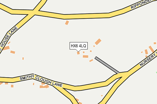 HX6 4LQ map - OS OpenMap – Local (Ordnance Survey)