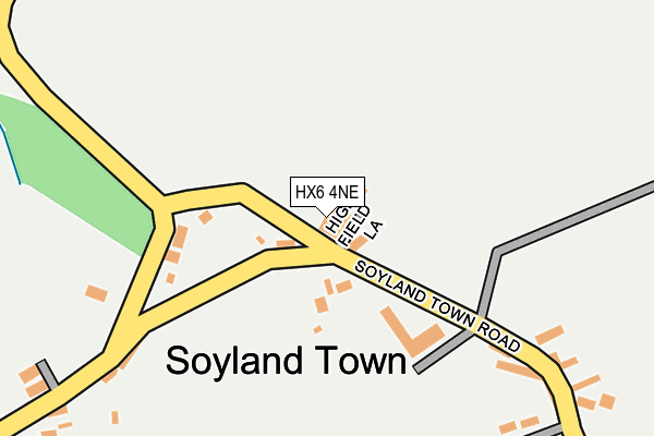 HX6 4NE map - OS OpenMap – Local (Ordnance Survey)