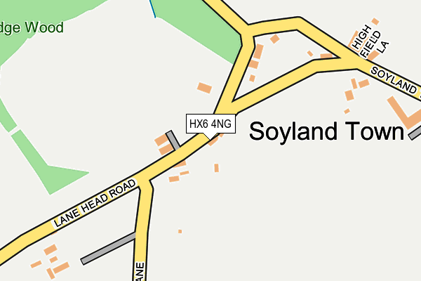 HX6 4NG map - OS OpenMap – Local (Ordnance Survey)