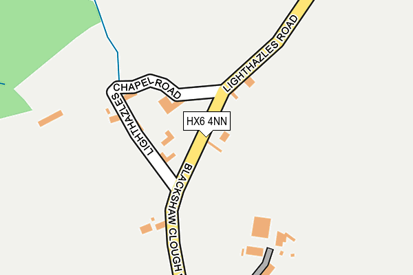 HX6 4NN map - OS OpenMap – Local (Ordnance Survey)