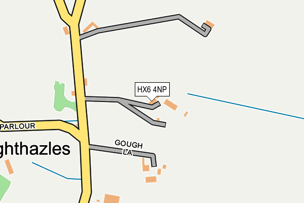 HX6 4NP map - OS OpenMap – Local (Ordnance Survey)