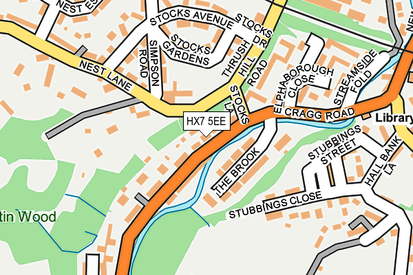HX7 5EE map - OS OpenMap – Local (Ordnance Survey)