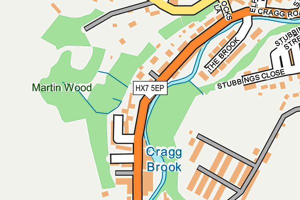 HX7 5EP map - OS OpenMap – Local (Ordnance Survey)