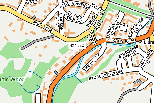 HX7 5EQ map - OS OpenMap – Local (Ordnance Survey)