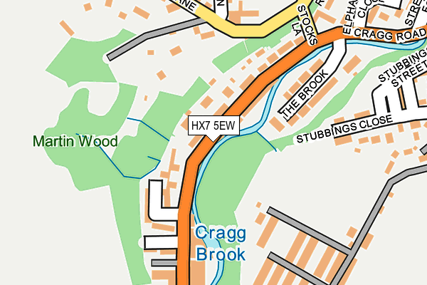 HX7 5EW map - OS OpenMap – Local (Ordnance Survey)