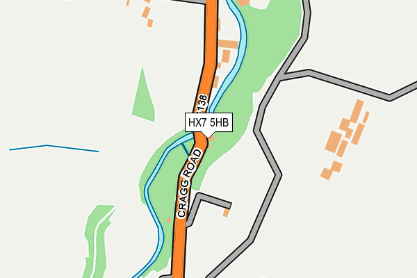 HX7 5HB map - OS OpenMap – Local (Ordnance Survey)