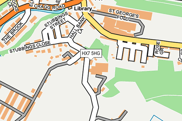 HX7 5HG map - OS OpenMap – Local (Ordnance Survey)