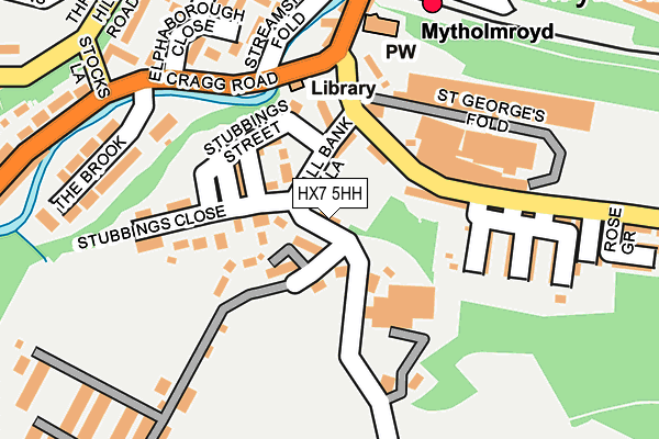 HX7 5HH map - OS OpenMap – Local (Ordnance Survey)