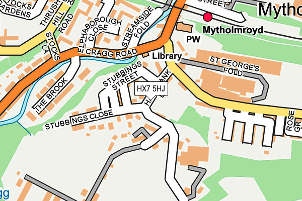 HX7 5HJ map - OS OpenMap – Local (Ordnance Survey)