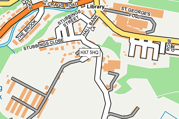 HX7 5HQ map - OS OpenMap – Local (Ordnance Survey)