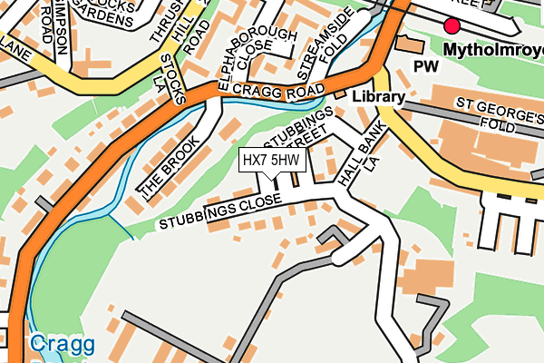 HX7 5HW map - OS OpenMap – Local (Ordnance Survey)