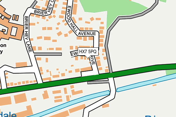 HX7 5PQ map - OS OpenMap – Local (Ordnance Survey)