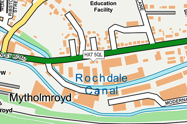 HX7 5QL map - OS OpenMap – Local (Ordnance Survey)