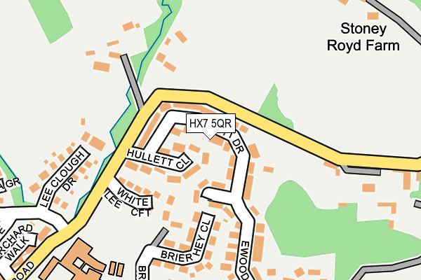 HX7 5QR map - OS OpenMap – Local (Ordnance Survey)