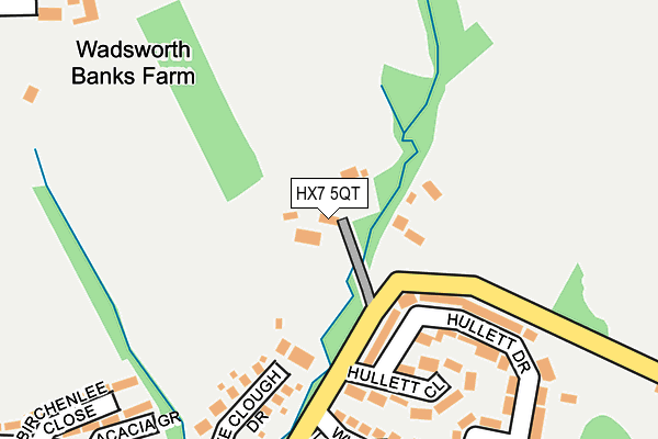 HX7 5QT map - OS OpenMap – Local (Ordnance Survey)