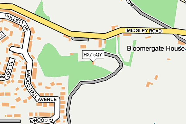 HX7 5QY map - OS OpenMap – Local (Ordnance Survey)