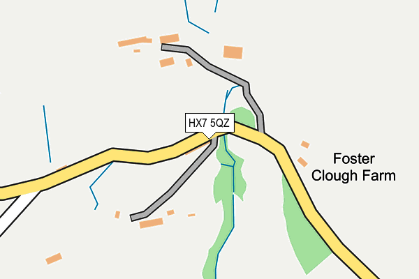 HX7 5QZ map - OS OpenMap – Local (Ordnance Survey)