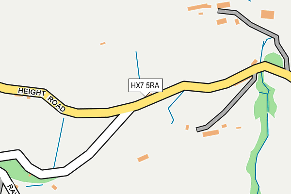 HX7 5RA map - OS OpenMap – Local (Ordnance Survey)
