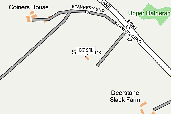 HX7 5RL map - OS OpenMap – Local (Ordnance Survey)