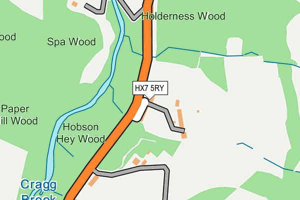 HX7 5RY map - OS OpenMap – Local (Ordnance Survey)