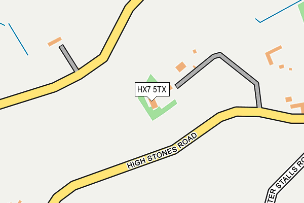 HX7 5TX map - OS OpenMap – Local (Ordnance Survey)