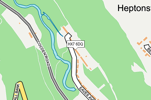 HX7 6DQ map - OS OpenMap – Local (Ordnance Survey)
