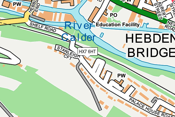 HX7 6HT map - OS OpenMap – Local (Ordnance Survey)