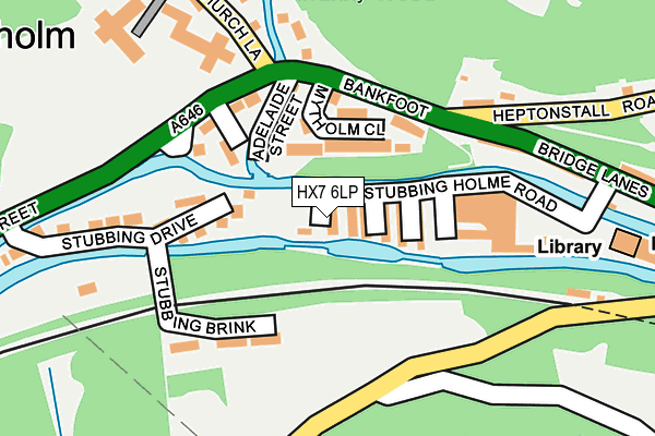 HX7 6LP map - OS OpenMap – Local (Ordnance Survey)