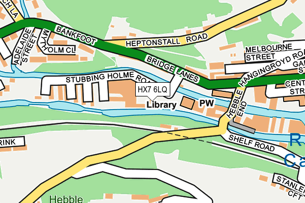 HX7 6LQ map - OS OpenMap – Local (Ordnance Survey)