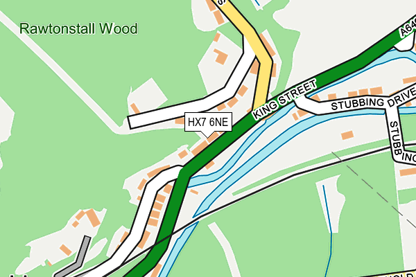 HX7 6NE map - OS OpenMap – Local (Ordnance Survey)