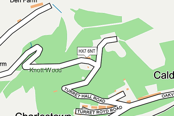 HX7 6NT map - OS OpenMap – Local (Ordnance Survey)