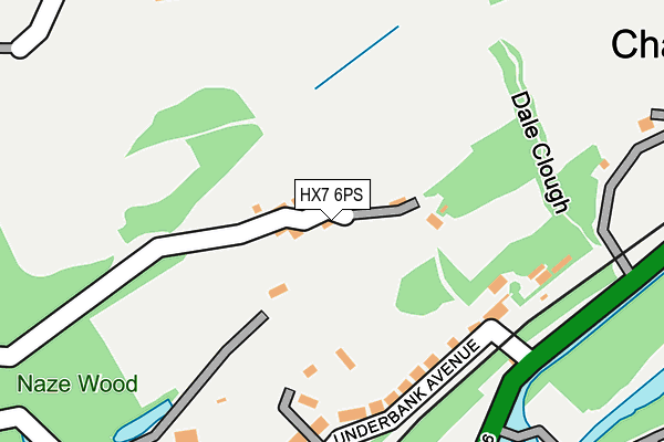 HX7 6PS map - OS OpenMap – Local (Ordnance Survey)