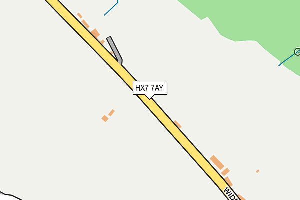 HX7 7AY map - OS OpenMap – Local (Ordnance Survey)