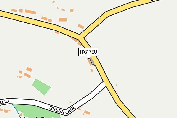 HX7 7EU map - OS OpenMap – Local (Ordnance Survey)