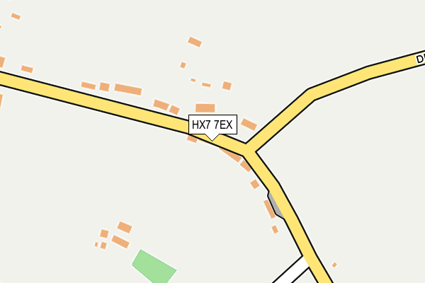 HX7 7EX map - OS OpenMap – Local (Ordnance Survey)