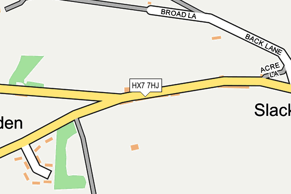 HX7 7HJ map - OS OpenMap – Local (Ordnance Survey)