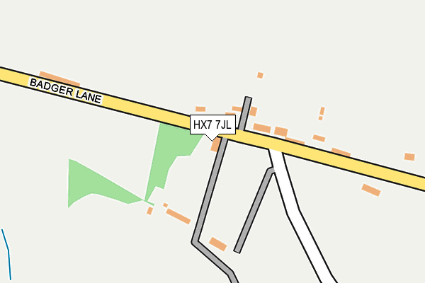 HX7 7JL map - OS OpenMap – Local (Ordnance Survey)